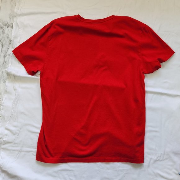 Polo Ralph Lauren Unisex Jersey Short Sleeve Tee Signature Size Small Red - Picture 3 of 4